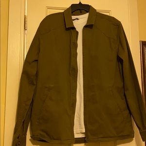 Clean slick olive green jacket